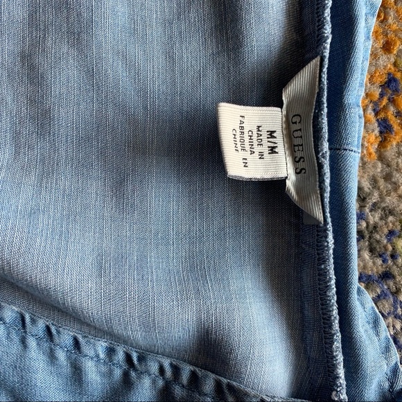 Guess Denim Crop Top - Picture 3 of 5